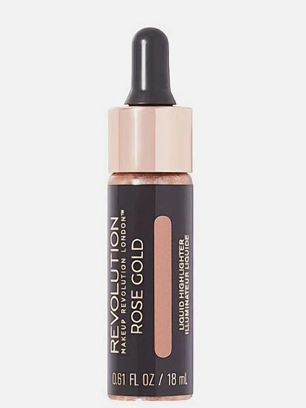Makeup Revolution Rose Gold Liquid Highlighter Illuminator Drops 0.61 oz New